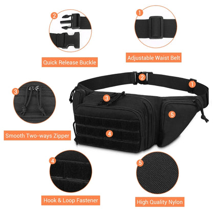 Stealth CarryMate: Tactical Waist Pouch