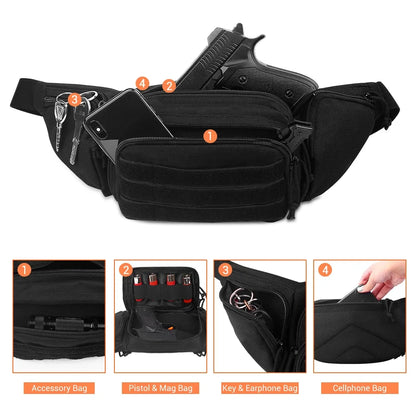 Stealth CarryMate: Tactical Waist Pouch
